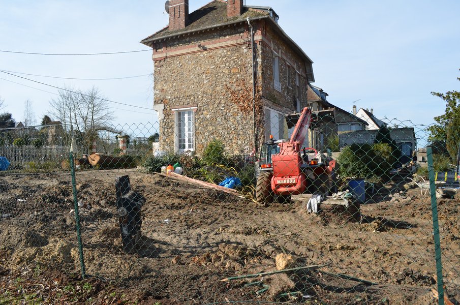 Maison principale après démolition