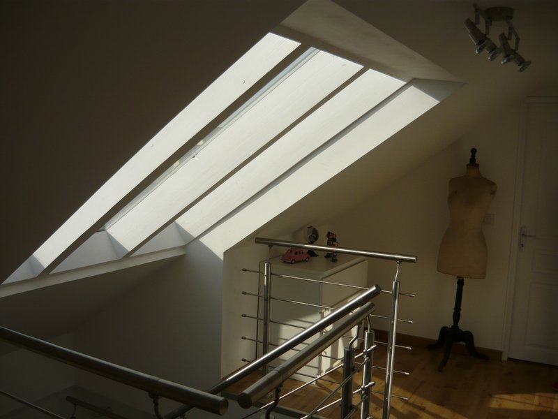 Verrière au-dessus de l'escalier